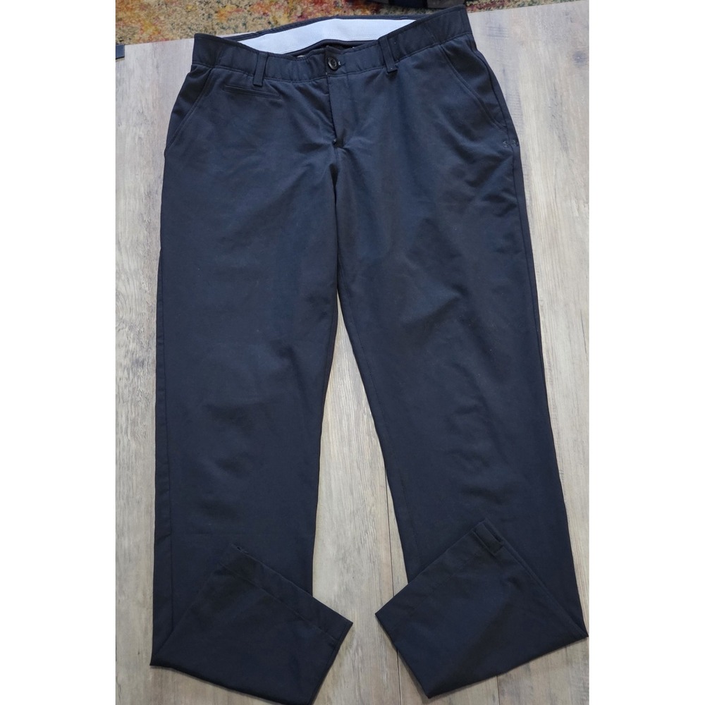 Under Armour Black Fitted Womens Golf Pants Sz 8 Outdoors